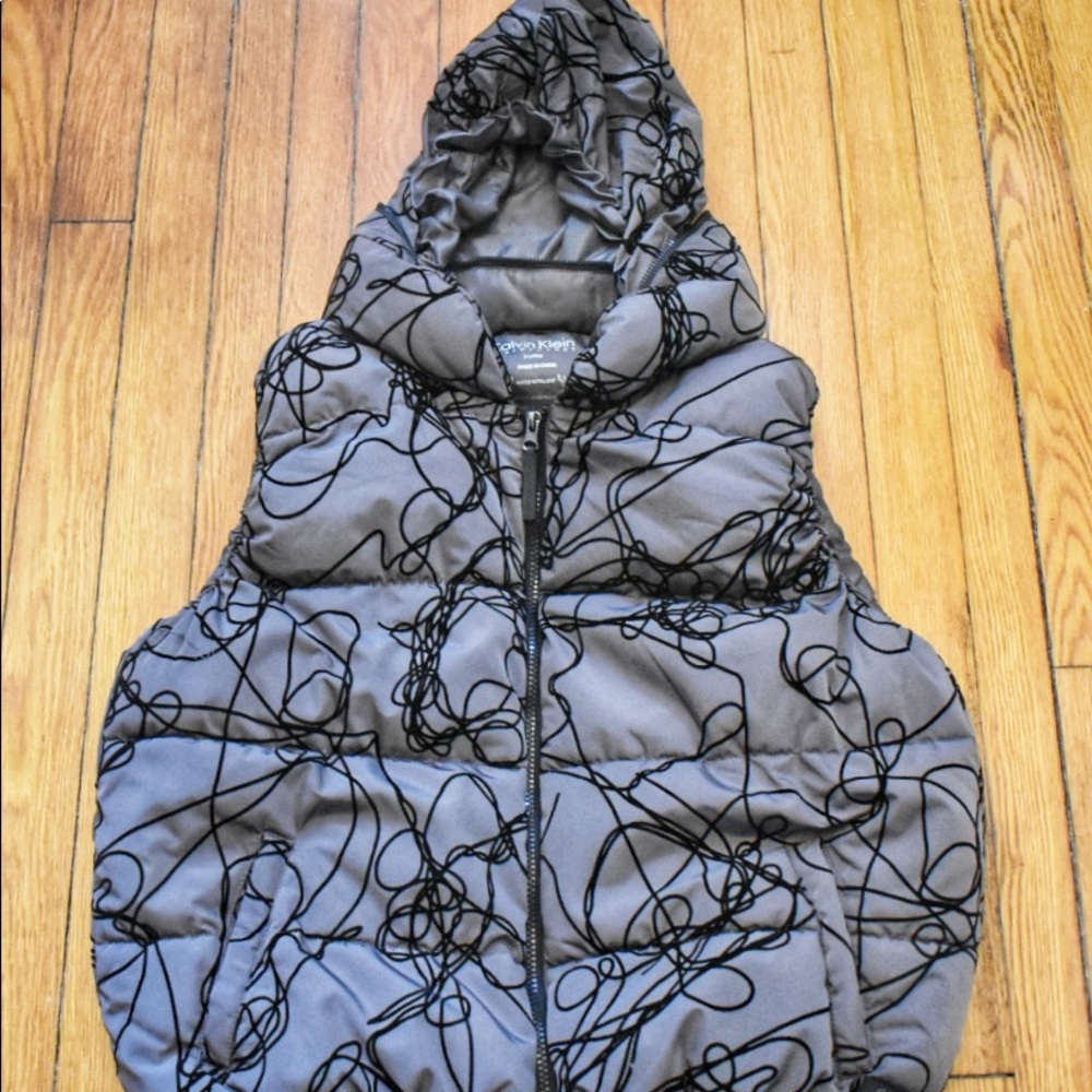 Calvin Klein Performance Abstract Puffer Vest - Picture 3 of 4